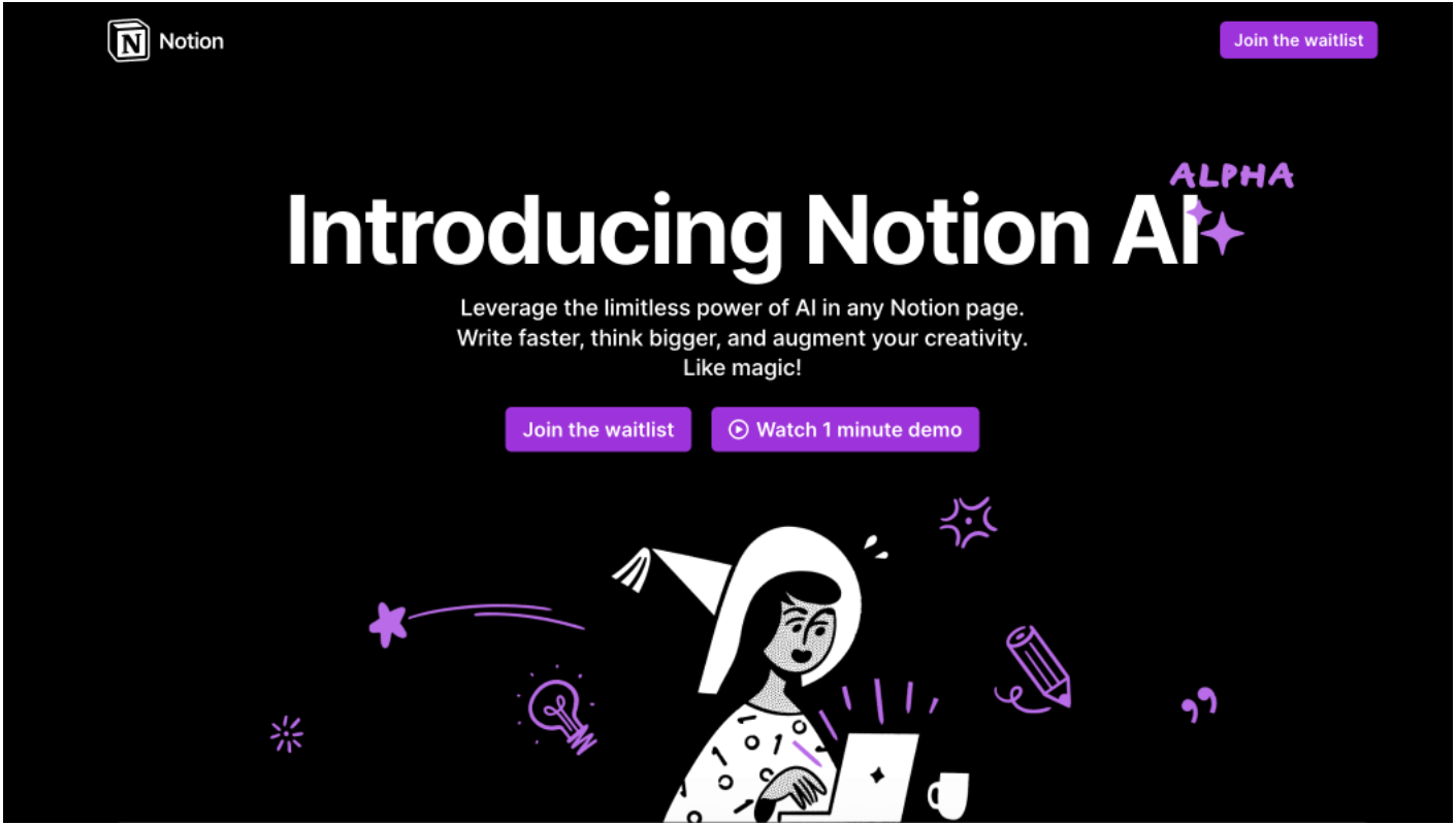 illustrating the waitlist: case of Notion AI